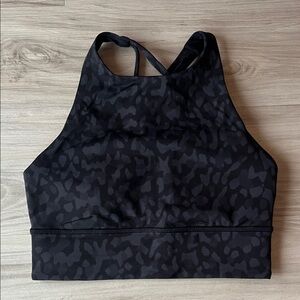 Lululemon Athletica Dark Patterned Sports Bra